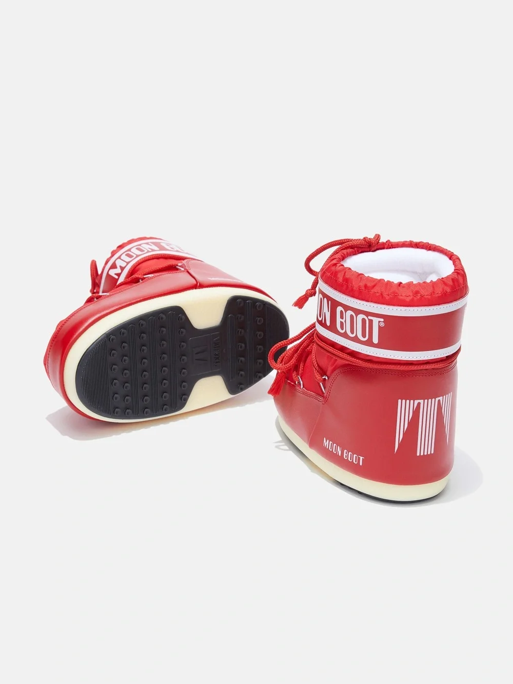 Moon Boot Icon Low Red Nylon Boots Red